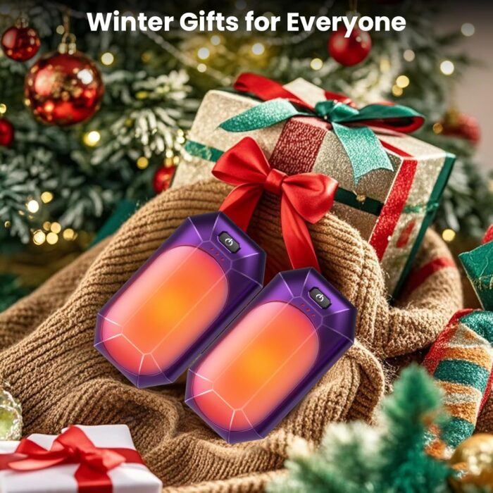 AI Hand Warmers Rechargeable 2 Pack,Portable Electric Hand Warmer Reusable,AI Hand Warmer for Outdoor Golf Hunting Camping Accessories,Warm Winter Gifts for Men Women Kids - Image 8
