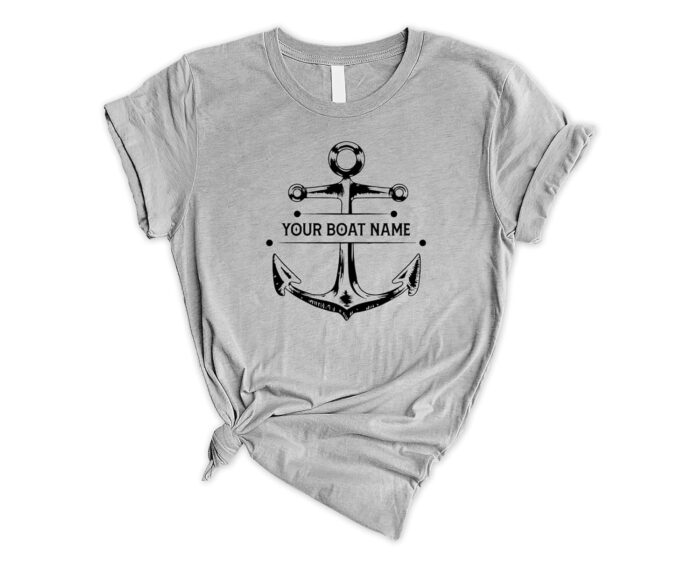 Personalized Boat Name Shirt, Boat Shirt, Gift For Boat, Boating, Customized Boat Name Shirt, Cruise Shirt, Boat Tee - Image 2