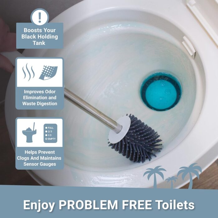 Unique Scrub-It RV Toilet Bowl Cleaner Liquid - Helps Remove Stink, Stains and Debris - Safe on All Toilet Types (24 oz) - Image 5
