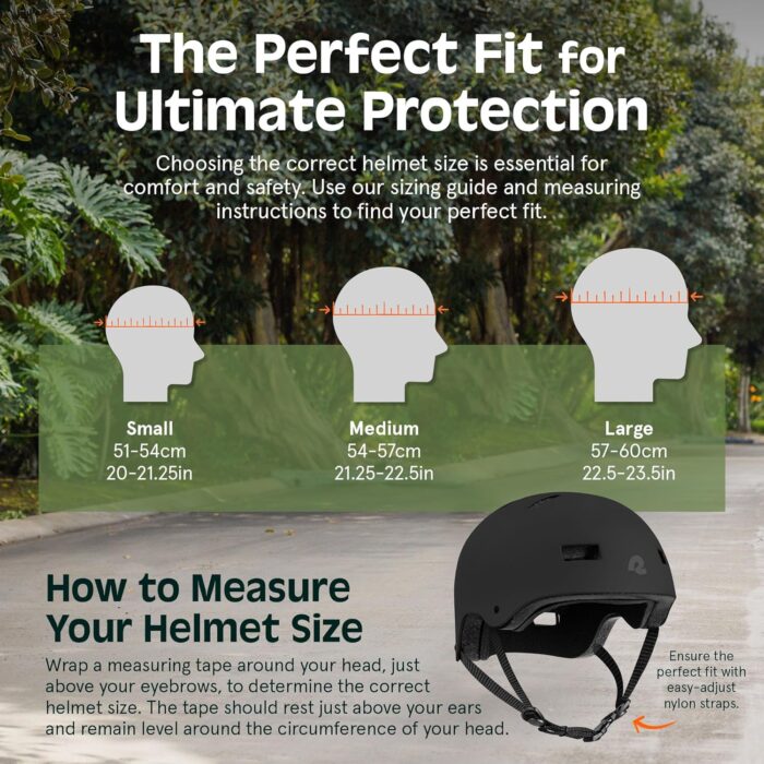 Retrospec Retrospec Dakota Bike Helmet - Skateboard Helmet Premium Protection Multi-Sport Bike, BMX, Skating, Scooter, and Skate Helmet - Image 5