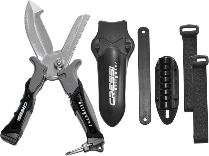 Cressi Versatile Knife-Scissors for Underwater Use - Ideal for Snorkeling - Scuba Diving - Japanese 420 Stainless Steel Blade - Alligator: Designed in Italy [Duplicate] - Image 4