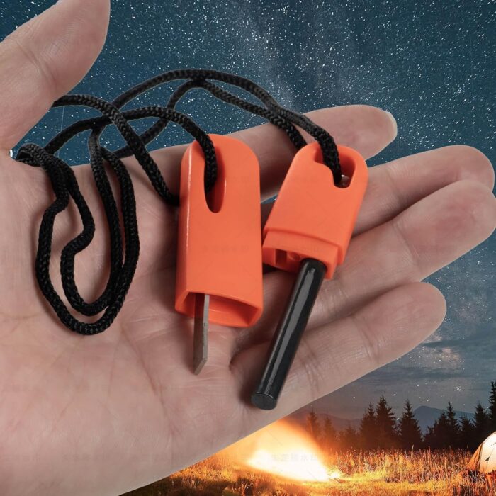Fire Starter Kit – Lightweight Waterproof Magnesium Ferro Rod with Tinder for Camping, Hiking, Survival – Gift for Men - Image 5