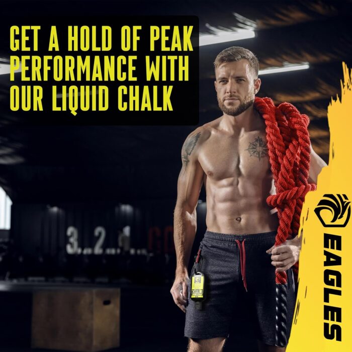 EAGLES Pro Grade Liquid Chalk 50, 120 or 280ml Mess-Free Chalk for Weightlifting, Gymnastics Rock Climbing, Dancing, Pole Grip, Sports & Workout Chalk - Sweat-Resistant and Long Lasting - Image 6