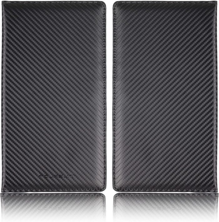 TOURSUIT Car Registration and Insurance Card Holder, Vehicle License Document Glove Box Compartment Organizer, Interior Car Accessories for Women Men Teens (Carbon Fiber Black) - Image 3