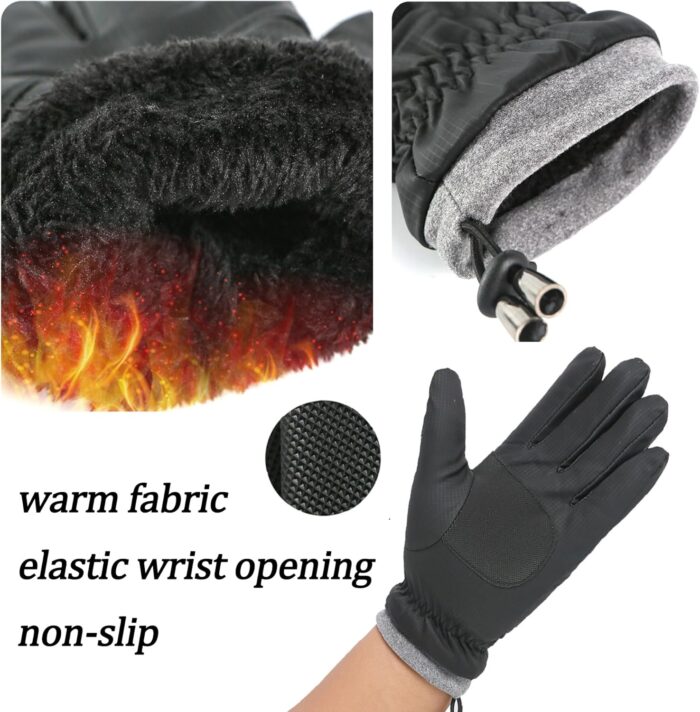Cold-Weather-Motorcycle-Gloves-Outdoor-Sports-Snow-Ski-Mittens for Men - Image 2
