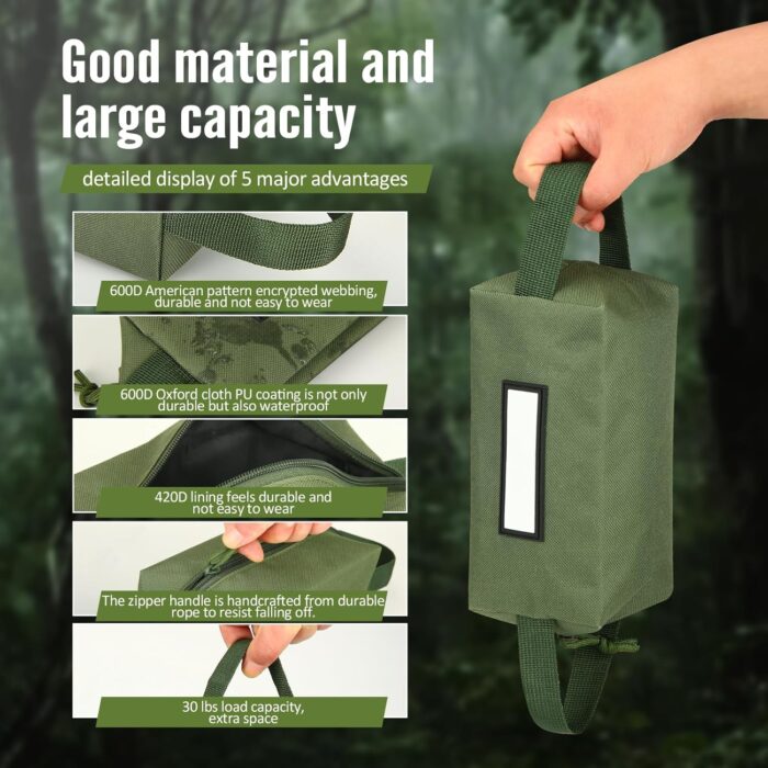 4Pcs Ammo Bag Ammo Pouches, Professional Ammo Storage Bag Carrier Bag, Waterproof and Durable, Used As Ammo Bags/Box/Can/Case/Loose Sacs for Rifle Carbine Pistol Hunting Shooting Range Gear - Image 4