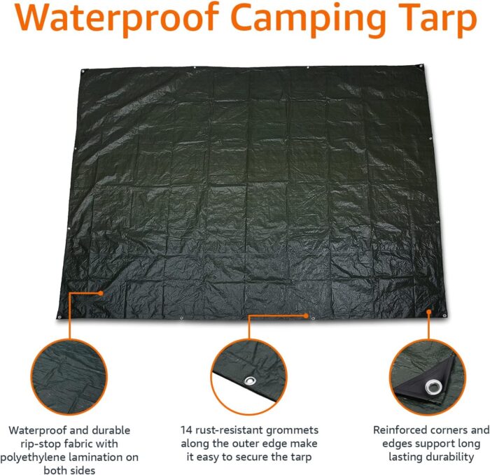 Amazon Basics Waterproof Camping Tarp - Image 2