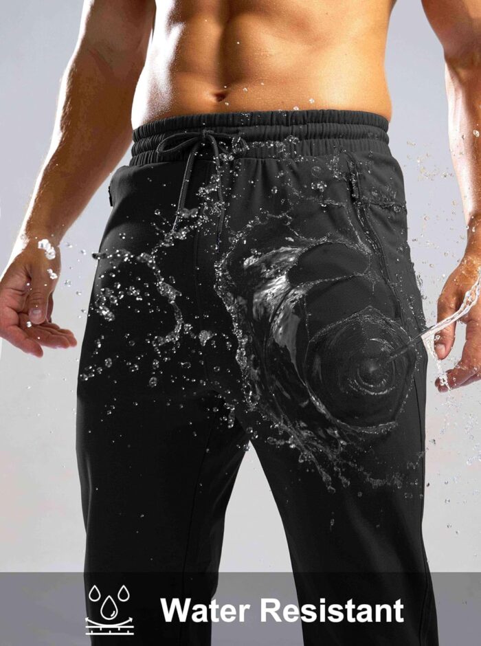 G Gradual Men's Fleece Lined Winter Pants with 3 Zipper Pockets Warm Athletic Joggers Workout Running Sweatpants for Men - Image 5