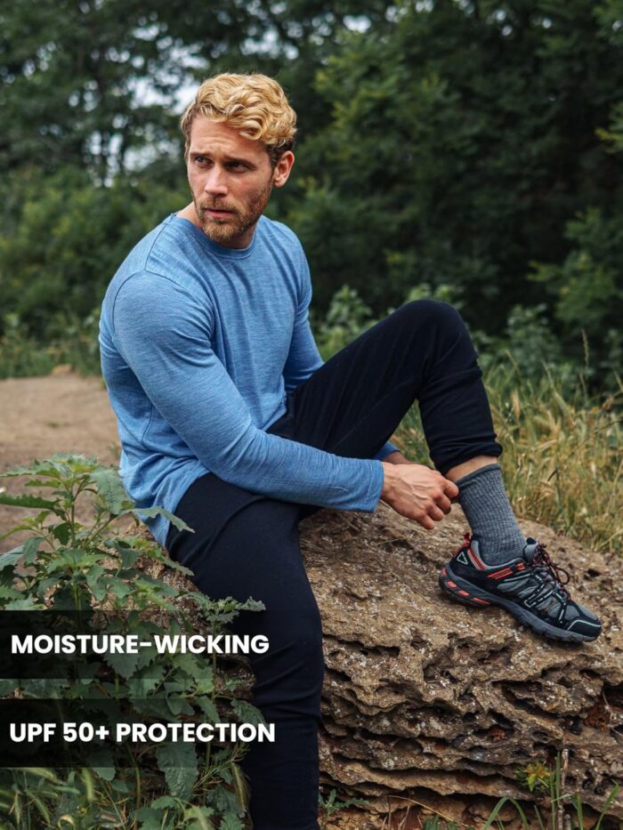 Merino.tech Merino Wool Socks for Women And Men - Merino Wool Hiking Socks Crew Style - Image 6