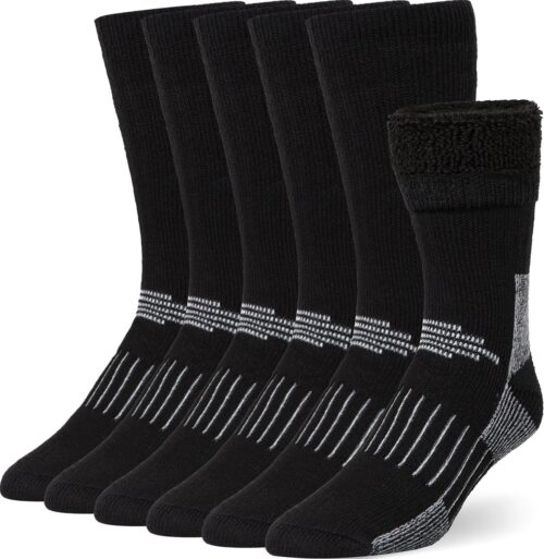 Buttons & Pleats Premium Merino Wool Hiking Socks Outdoor Trail Crew Socks