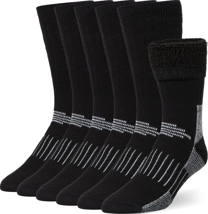 Buttons & Pleats Premium Merino Wool Hiking Socks Outdoor Trail Crew Socks
