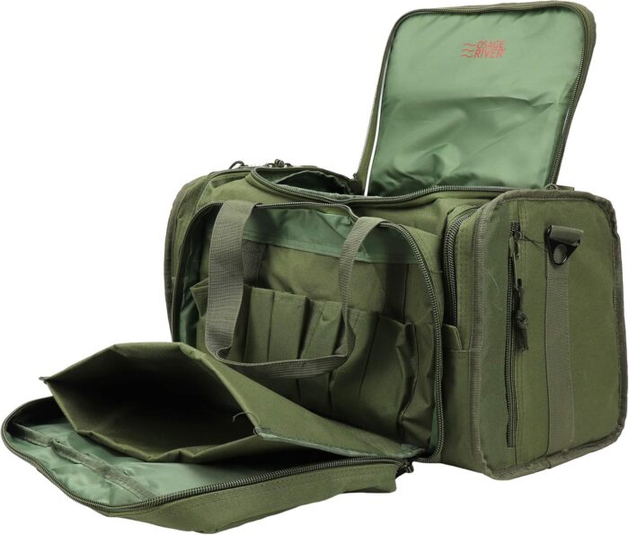 OSAGE RIVER Tactical Range Bag with Removable Pistol Pouches, Gun Range Duffle Bag for Ammo, Shooting, Hunting, or Traveling - Image 2