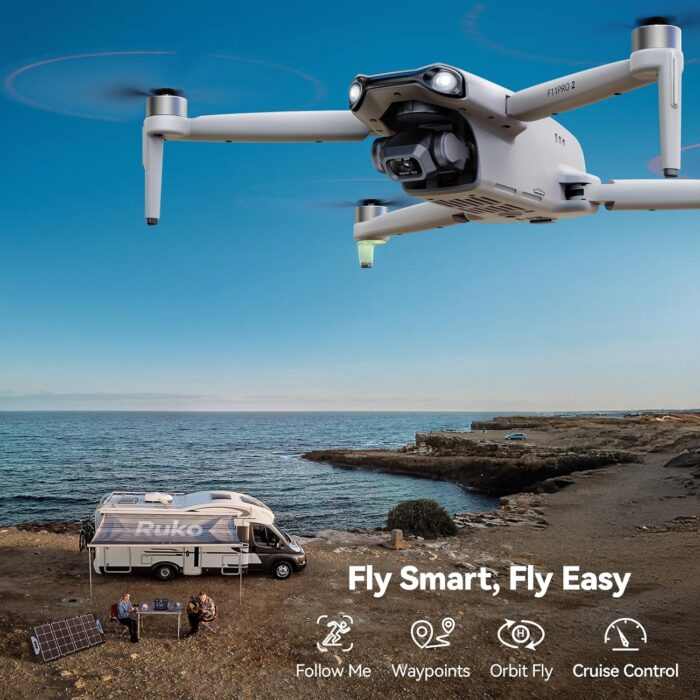 Ruko F11PRO 2 Drone with 6K Camera for Adults, 3-Axis Gimbal, 4K/30fps Video, 70-Min Flight Time with 2 Batteries, 10000ft FPV Transmission Professional Drone, Auto Return, Beginner Mode - Image 7