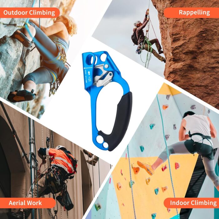 NewDoar UIAA & CE Certified Hand Ascender Rock Climbing Tree Arborist Rappelling Gear Equipment Rope Clamp for 8~13MM Rope - Image 7