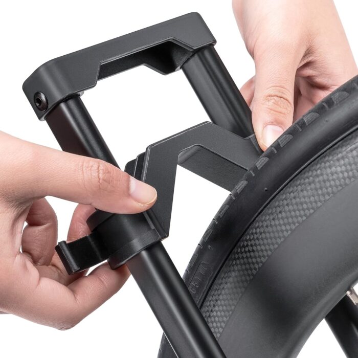 Bike Floor Stand Rack- Indoor Bike Stand for Garage/Home - Bike Storage Bicycle Parking Rack Fit 20”-29” Mountain Road Bikes (1 Bike Rack) - Image 3