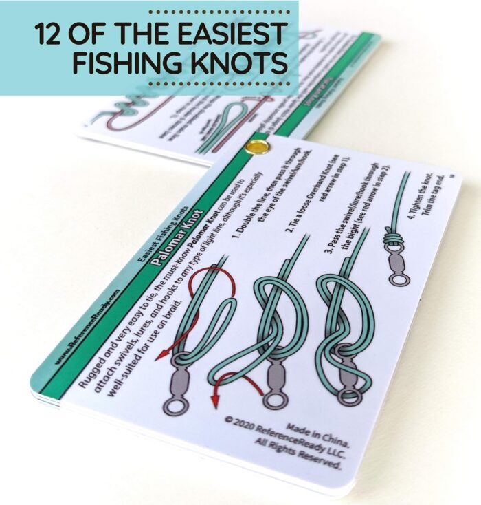 Easiest Fishing Knots: Waterproof Guide on How to Tie 12 Simple Fishing Knots with Mini Carabiner, Perfect for Beginners - Image 3