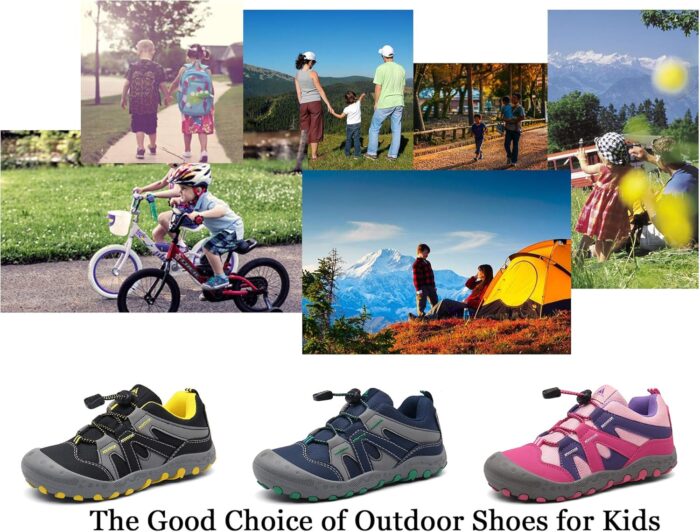 Mishansha Kids Hiking Boots Toddler Girls Boys Hiking Shoes Water-Resistant Anti-Collision Non-Slip Athletic Outdoor Trekking Boots - Image 7