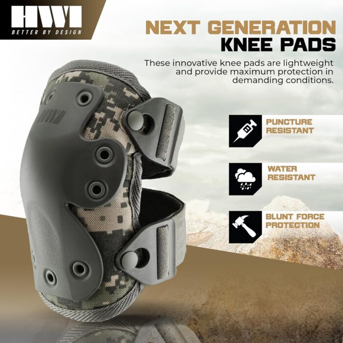 Next Generation Knee Pad for Protection: Combat, Mechanics, Construction, Hunting, Landscaping, Outdoor Survival, Heavy Duty Industrial Grade, Adjustable - Image 3
