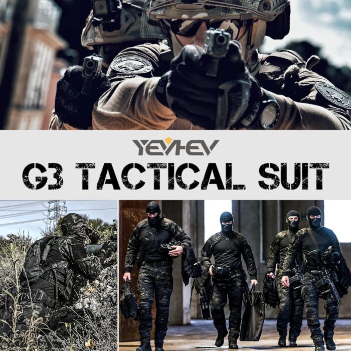 G3 Camouflage Shirt with Elbow Pads for Men Tactical Hunting Uniform Paintball Gear - Image 6