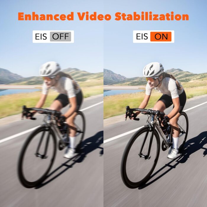 Eagle i15 ProMax Real 4k30FPS 20MP WiFi Action Camera Touch Screen EIS Stabilization Dual Screens Underwater Waterproof Sports Camera, 2 Batteries, Dock, External Microphone, Accessories Kit - Image 3
