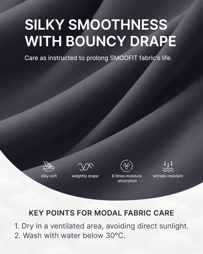 G4Free Smoofit Modal Soft Women Wide Leg Sweatpants with Pockets Yoga Pants Casual Lounge Trousers Petite/Regular/Tall - Image 2