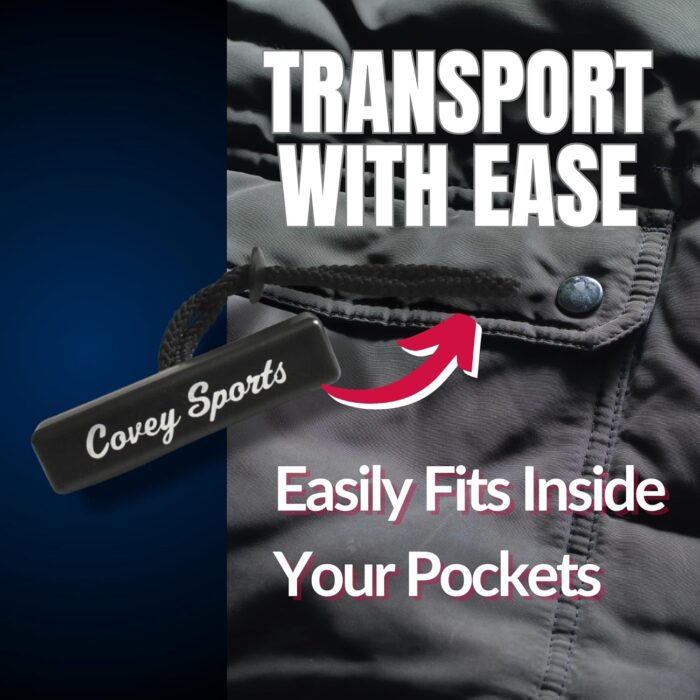 Covey Sports Ski Boots Carrier Strap with Thermoplastic Handle & Durable Nylon Cord - Lightweight Ski Boot Holder & Tote for Easy Transport - Compact Snow Sports Equipment Accessory Made in USA - Image 2