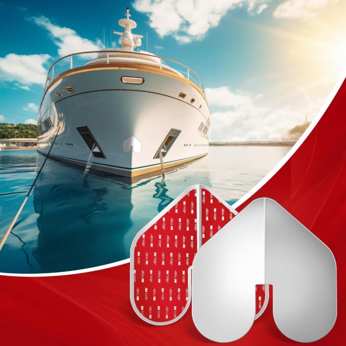 DECOHS 2 Pcs Bow Guard for Boats- Stainless Steel Boat Bow Protector Notched- Bow Keel Guard with Adhesive for Protection Boats Ships from Wear and Scratches - Image 7