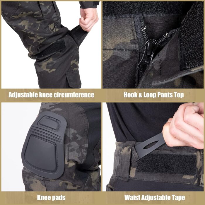 G3 Combat Pants with Knee Pads Tactical Military Trousers Hunting Camo Pants for Men Rip-Stop Airsoft Gear - Image 6