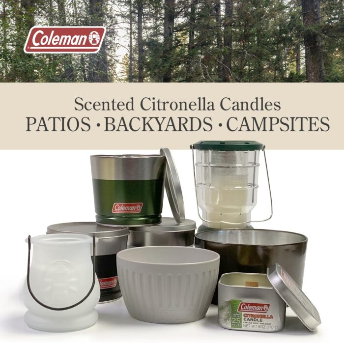 Coleman 70+ Hour Outdoor Candle Lantern - Classic Design, Easy Carry & Hang, Extended Burn Time - Essential for Camping, Picnics, and Patio Ambiance - 6.7 oz, Red - Image 4