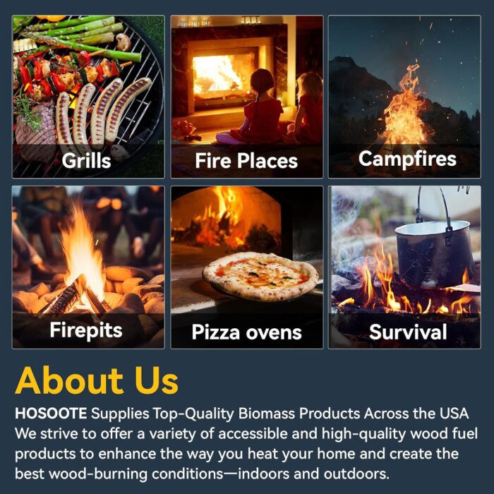 70 pcs Fire Starter - Natural Fire Starters for Fireplace, Pellet Stove & Wood, Campfires, BBQ, Pizza Oven, Fire Pit, Smoker - Fire Starters for Grill, Charcoal Fire Starter for Grill - Image 4