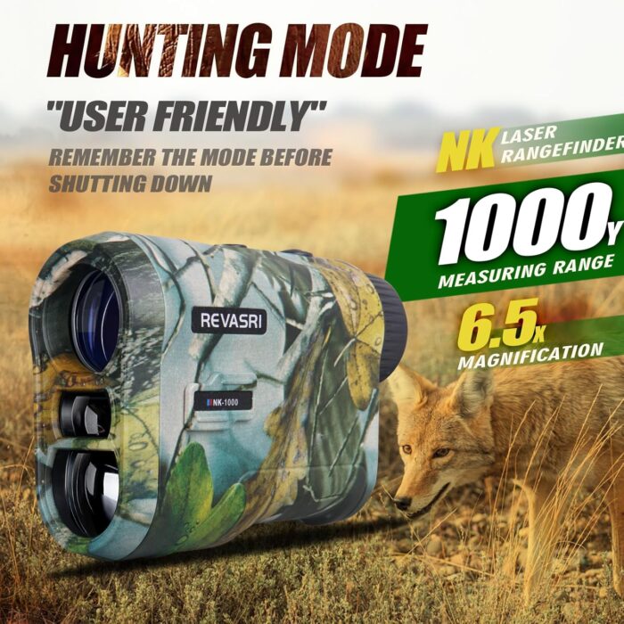 Hunting Laser Rangefinder with Rechargeable Battery 1000 Yards Hunting Range Finder with Target Acquisition Technology Easy-to-Use Clear Accurate Rangefinders for Hunters - Image 4