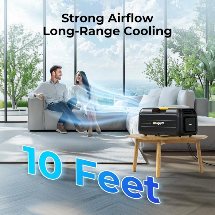 BougeRV Portable Air Conditioner,3500BTU Tent Air Conditioner, Low Power Consumption, Air Portable AC for Camping, Van Life, Tent, Outdoor - Image 8