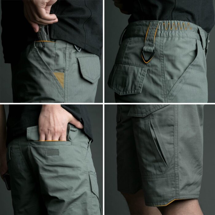 ReFire Gear Men's Urban Tactical Military EDC Cargo Shorts Rip Stop Cotton Outdoor Camo Shorts - Image 6