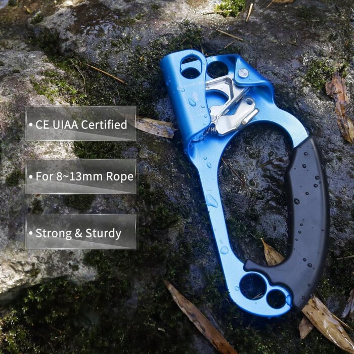 NewDoar UIAA & CE Certified Hand Ascender Rock Climbing Tree Arborist Rappelling Gear Equipment Rope Clamp for 8~13MM Rope - Image 8