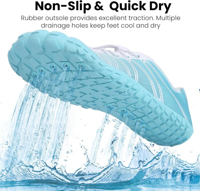 Hike Barefoot Water Shoes Women Men, Pro Grounded Footwear Womens Mens Breathable Wide Toe Box Grounding Unisex for Outdoor Beach Swim Pool Hiking Kayaking Surfing - Image 4