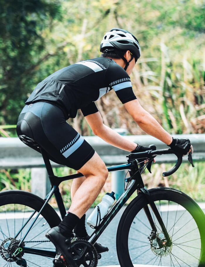 INBIKE Cycling Jersey Mens Set Reflective Breathable Biking Outfit Quick-Dry Bib Bicycle Jersey with 3D Padded Shorts - Image 2
