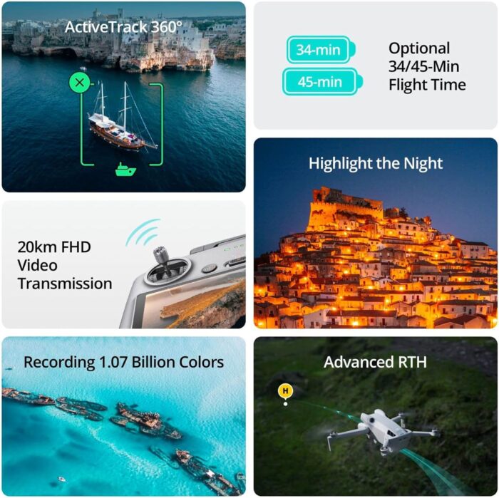 DJI Mini 4 Pro Fly More Combo with DJI RC 2, Drones with Camera for Adults 4K, Under 0.549 lbs/249 g, 3 Batteries for up to 102 Mins Flight Time, Smart Return to Home, Drone for Beginners - Image 5