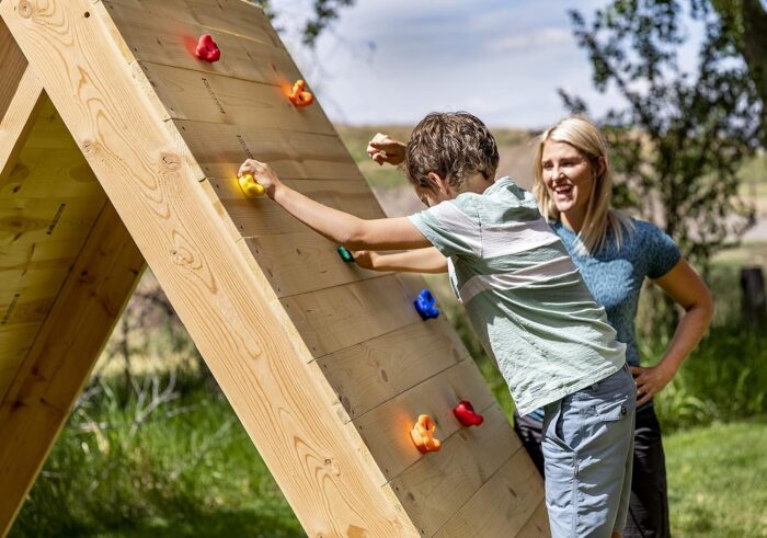 Squirrel Products Rock Climbing Holds for Kids, Deluxe Extra Large Climbing Rocks with Mounting Hardware - DIY Rock Wall Indoor & Outdoor Playground Accessories Wall Climbing Kit - Ages 3+ - Image 8