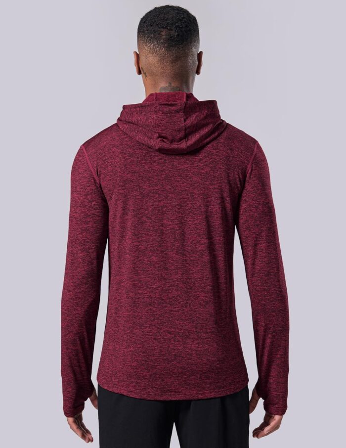 Liberty Imports 2-Pack Men’s Zip-Up Hoodies with Zipper Pockets, Lightweight Fleece Sweatshirts for Running Casual Activewear - Image 4