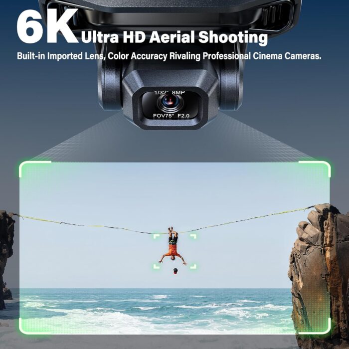 Bwine F7GIM Pro Drone with 6K UHD Camera and 3-Axis Brushless Gimbal, GPS Smart Control for Adults and Beginner, Plus 70Mins Flight Time, 10000Ft FPV Digital Transmission and TOF Safety Support - Image 3