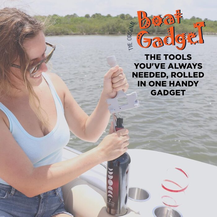 – This 10-in-1 Boat Tool Includes Beer and Wine Bottle Opener, Safety Whistle, Fishing Line Cutter, Marine Gas Cap Key & Other Essential Tools – Great idea for Boat Owners - Image 7