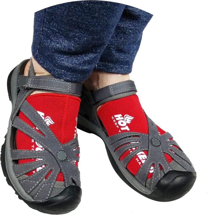 Neoprene Toe Warmers - Worn Inside Shoes or Boots - 3 Sizes - Cycling, Hiking, Winter Sports, Camping, Work & Construction Boots - Image 7
