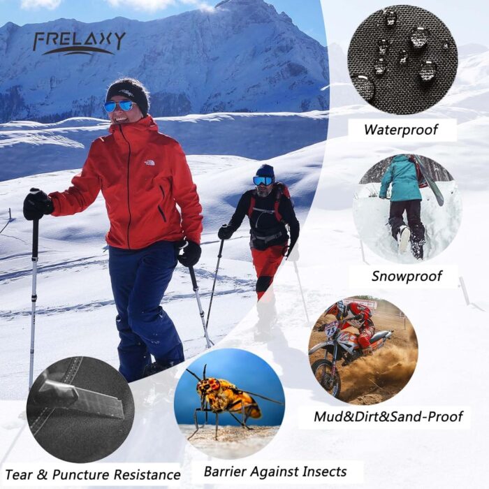 Frelaxy Leg Gaiters Ultra HIGH-Performance Hunting Gaiters, 100% Waterproof Hiking Gaiters with Upgraded Rubber Foot Strap, Adjustable Snow Boot Gaiters - Image 6