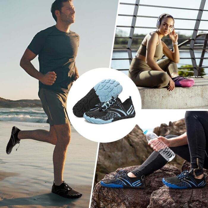 ATHMILE Hiking Barefoot Water Shoes for Women Men Beach Swim Aqua Pool River Quick Dry Athletic Wide Toe Outdoor Sport Kayaking Boating Rock Climbing Yoga Lake - Image 6
