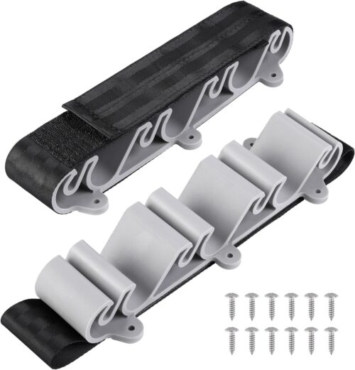RunNico 2 pack Boating Vertical Fishing Rod Holders,Fishing Rod Holder,Boating Vertical Fishing Rod Rack for Storage,Fishing Pole Strap for Boat Deck