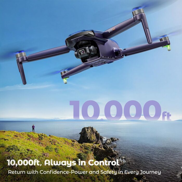 V11Air Drone with 6K Camera for Adults, 3-Axis Gimbal Drones with 4K/30fps Video, 10000ft FPV Transmission Professional Drone, 70Mins Long Flight Time, GPS Smart Control, Beginner friendly - Image 5