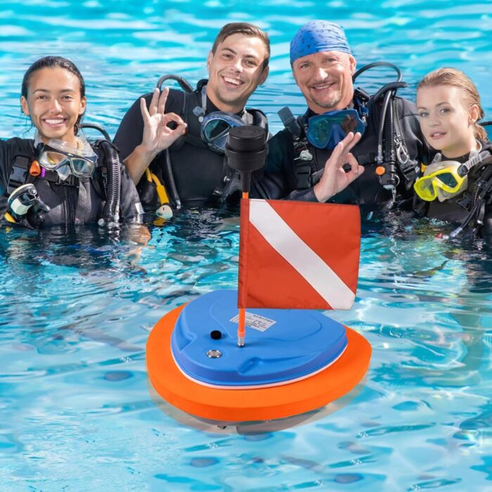 5 Hours Scuba Diving Ventilator System with Mask Mount, Diving Equipment Diving Toys Floating Air Pump/Tank with 10M Telescopic Pipe & Breathing Regulator 57 Liters/min for Underwater Snorkeling - Image 6