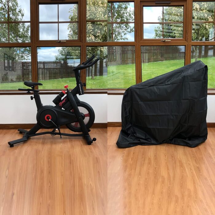 Tonhui Exercise Bike Cover, Upright Indoor Cycling Protective Cover Dustproof Waterproof Cover Ideal for Indoor Or Outdoor Use - Image 5