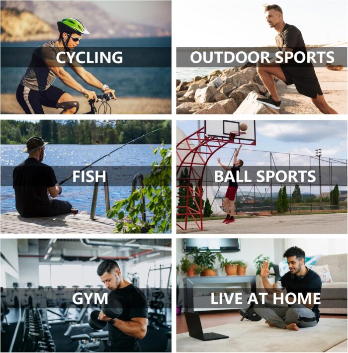 1/5 Pack Workout Shirts for Men Athletic Running Gym Quick Dry Short Sleeve Performance Moisture Wicking T Shirt - Image 6