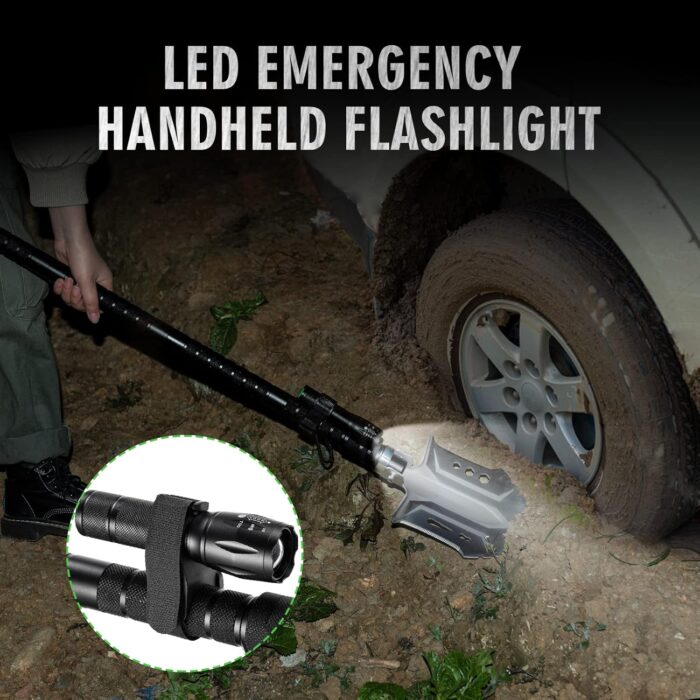 Camping Shovel Axe Outdoor Survival Shovel Set with High Carbon Steel Camping Gear for Men Outdoor Caming Hiking Backpacking Emergency - Image 3
